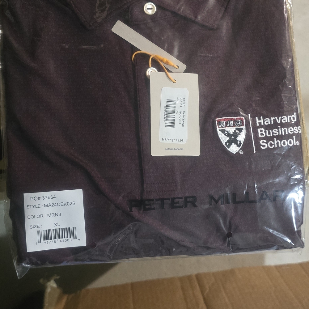 Peter Millar Dark Maroon Polo Shirt